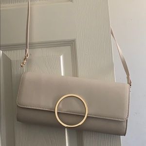White clutch bag with strap!!!